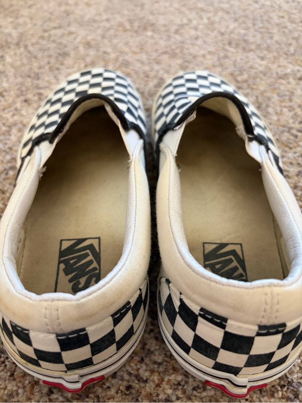 Men’s size 9 Vans Checkerboard Slip-On Sneakers - Black & White - Picture 8 of 8